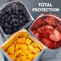 Voedselveilige verpakking met aangepast logo voor gevriesdroogd fruit, staande ziplock zak, matte plastic pouch voor verpakking van gedroogde bessen snacks