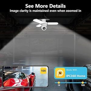 E26 Garage LED 30W luce con TUYA Smart telecamera di sicurezza illuminazione temporizzata <span class=keywords><strong>movimento</strong></span>-attivazione illuminazione AI monitoraggio - Product Image 6