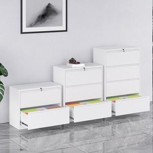 Filing Cabinet With Lockable Drawers 4 Layers Push Pull Type For Office Use A3 A4 Vertical <b>Storage</b> - Product Image 1