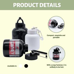 Sans BPA Logo personnalisé Étiquette autocollante Conteneur de protéines portable Supplément Entonnoir de poudre de protéines avec porte-clés - Product Image 5