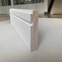 Cadre de porte invisible en PVC thermorétractable en pin blanc, panneau de finition personnalisé, écologique pour hôtels et hôpitaux - OEM