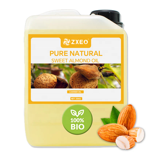 Venta al por mayor de aceite de almendra a granel para el cuidado de la piel del cabello uso cosmético 100% aceite de almendra dulce orgánico Natural puro aceite portador prensado en frío - Product Image 1