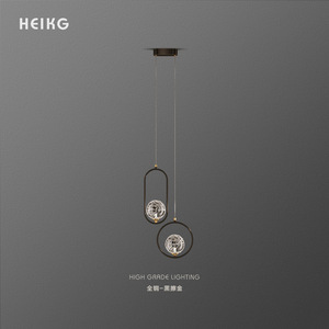 Hongyuan Pavilion Pendant <b>Light</b> Copper Modern Minimalist Design For Living Room <b>Dining</b> Room Bar Counter Lighting - Product Image 2