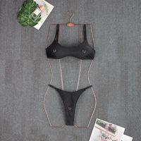 Traje de Baño Bikini TW 2026 de Nuevo Diseño, Sólido, con Cuello en U, Cintura Baja, para Bustos Pequeños, Sexy, de Dos Piezas, Conjunto de Bikini con Tanga para Mujer