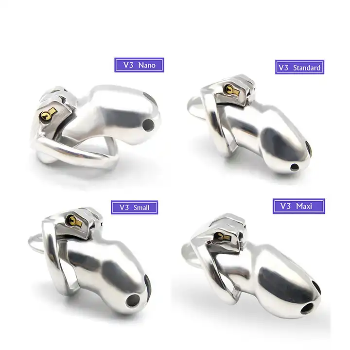 Latest Design Penis Cage Stainless Steel Male Chastity Lock Metal