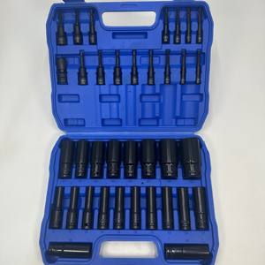 Ensemble d'outils de réparation automobile 36 pièces, jeu complet de douilles à main CRV, douilles métriques et impériales avec fonction carrée - Product Image 4