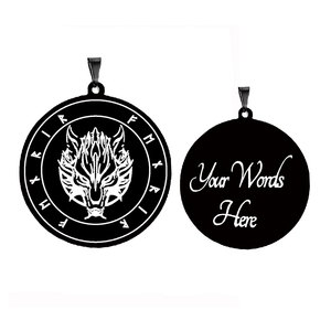 Collar de Acero Inoxidable con Colgante de Cabeza de <span class=keywords><strong>Lobo</strong></span> Fenrir, <span class=keywords><strong>el</strong></span> <span class=keywords><strong>Lobo</strong></span> Gigante de la Mitología Nórdica, Amuleto <span class=keywords><strong>Vikingo</strong></span>, Talismán - Product Image 6