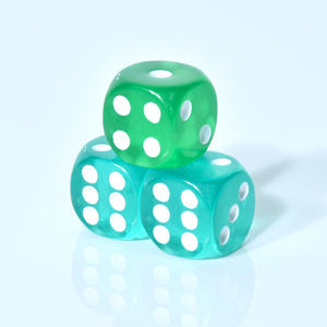 Juego de dados de resina acrílica de colores personalizados dados cúbicos de plástico para juegos de mesa - Product Image 6