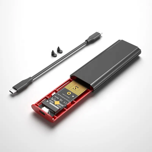 Aluminum HDD/<b>SSD</b> Enclosure USB3.1 Gen2 to <b>M.2</b> LTE Mini Portable External <b>SSD</b> Case - Product Image 3