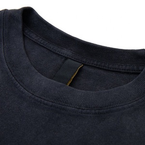 T-shirt uni de qualité supérieure en coton Oem T-shirt homme rétro sérigraphie Logo T-shirt - Product Image 6