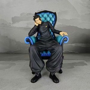 24CM <span class=keywords><strong>Jujutsu</strong></span> Kaisen sentado sofá Satoru Gojo Geto Suguru dibujos animados Figuine juguete japonés estatua Anime PVC figura - Product Image 4