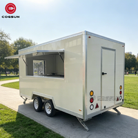 Remorque de concession Cogsun personnalisée de 11 pieds, remorque alimentaire, caravane, camion de restauration rapide, chariot de vente de nourriture de rue