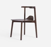 Chaise de salle à manger moderne en bois de frêne massif sans accoudoirs nouveau design couleur noyer pour salle à manger café meubles d'appartement