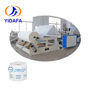 YDF full automatic small toilet paper production line with toilet paper single roll packing machine