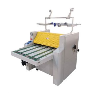Manual Feeding Hydraulic Anti-curl <b>Laminating</b> Machine Hydraulic Laminator With AUTO Cutting Cold Hot Lamination Machine Semi-aut - Product Image 4