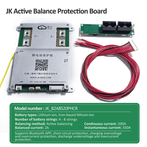 ระบบจัดการแบตเตอรี่บ้านพลังงานแสงอาทิตย์ Bluetooth Smart APP Monitor JK-B2A8S-20PHCR 4S 8S 200A 2A Active Balance RS485 CAN พร้อมระบบทำความร้อน - Product Image 4