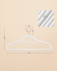 Perchas de Terciopelo Modernas para Ahorrar Espacio, con Gancho en Oro Rosa, para Tiendas de Ropa, Personalizables al por Mayor - Product Image 3
