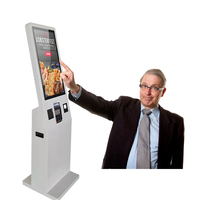Kiosco de Autoservicio con Pantalla Táctil de 21.5 Pulgadas, Sistema Android, Escáner QR, Cámara, para Pedidos y Pagos en Tiendas de Conveniencia y Supermercados