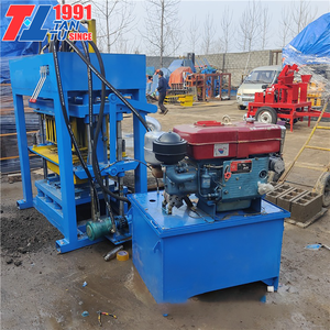 Mesin Pembuat Batako Beton Semi Otomatis Harga Pabrik Mesin Bata Tanah Terkompresi Mesin Pemasang Bata - Product Image 5