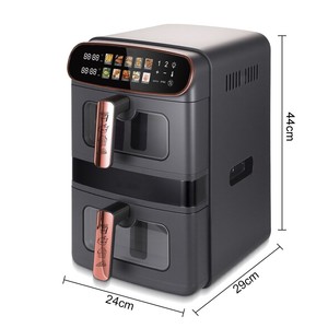 Friteuse à air numérique 12L grande capacité, four électrique sans huile, contrôle de température tactile, double panier, vente en gros - Product Image 1