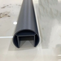 Balustrade en verre sans cadre en acier inoxydable de couleur personnalisée, moderne, pour balcon et escalier de bâtiment commercial