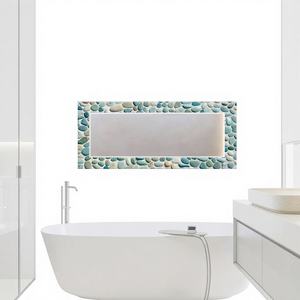 Espejo de Pared para Baño con Incrustaciones de Vidrio, Estilo Industrial Moderno y Lujoso, Hecho a Mano, Ecológico, Decoración para el Hogar y Bodas por HUSSAIN CRAFTS - Product Image 1