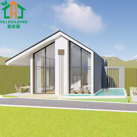 Kits de maisons préfabriquées de luxe modulaires écologiques modernes en acier léger, matériaux de construction en acier pour villas, usines et hangars