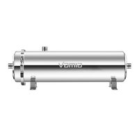 Ioniseur d'eau pour toute la maison Vamia HM-100, purificateur d'eau 1000L/h, grand débit, sans électricité, système d'ultrafiltration en acier inoxydable 304