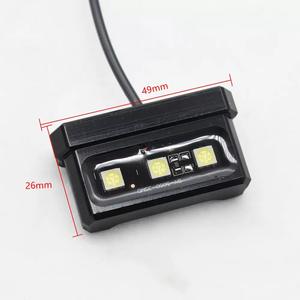 Luz de matrícula para motocicleta eléctrica, luz trasera pequeña de aleación de aluminio, luz de guardabarros para Little Monkey - Product Image 2