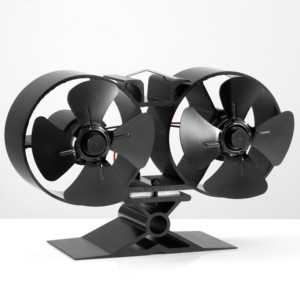 Lianliang — poêle à double moteur pour l'intérieur, brûleur de bois, 8 lames, ventilateur silencieux à double tête, poêle à chaleur - Product Image 4