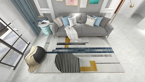 Alfombra <span class=keywords><strong>de</strong></span> Nailon Wilton <span class=keywords><strong>de</strong></span> <span class=keywords><strong>Venta</strong></span> Caliente <span class=keywords><strong>de</strong></span> <span class=keywords><strong>Fábrica</strong></span>, Alfombra Moderna Minimalista para Sala <span class=keywords><strong>de</strong></span> Estar, Alfombra Suave y Cómoda para el Suelo, Alfombras y Tapetes - Product Image 2