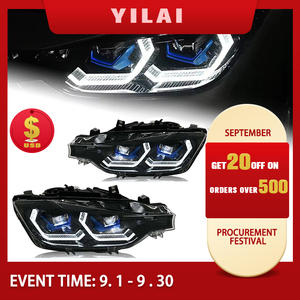 Đèn chạy ban ngày <span class=keywords><strong>LED</strong></span> OEM tùy chỉnh cho BMW F30, đèn pha trước <span class=keywords><strong>LED</strong></span> 2013-2018 F35 318i 320i 325i, đèn pha Angel Eye, đèn tự động - Product Image 2