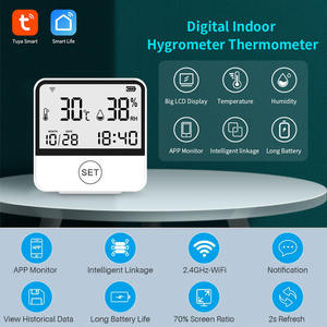 TY-199 Tuya WiFi Capteur intelligent de température et d'humidité Thermomètre Hygromètre Intérieur avec écran LED Prise en charge d'Alexa - Product Image 2