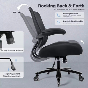 High Back Reclining Mesh Swivel Desk Chair 500Lbs Capacity <b>Adjustable</b> Armrests with <b>Footrest</b> - Product Image 4
