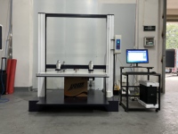 Testeur de compression de cartons à commande servo, équipement d'essai de résistance à l'écrasement des emballages, testeur de compression des boîtes en carton ondulé