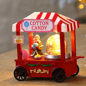 ร้านขายขนมสายไหมคริสต์มาส พร้อมฟังก์ชั่นหมุน และไฟ LED ของตกแต่งคริสต์มาส 2025 - Product Image 2