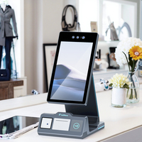 Système PDV à Double Écran HD 13,3 Pouces et Écran Tactile 10,1 Pouces Compatible Montage VESA avec Lecteur Code-Barres et WiFi