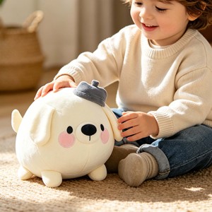 Peluche Premium Personalizzato, Simpatico Cane in Stile Coreano, Morbido Cucciolo Imbottito, Cuscino Peluche da Coccolare - Product Image 5