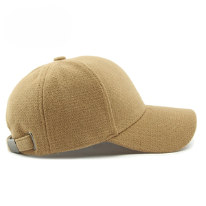 Phụ nữ thanh lịch chanelstyle len Mũ bóng chày với cứng đầu thiết kế đơn giản mùa thu Mũ mùa đông làm cho khuôn mặt trông nhỏ hơn - Product Image 4