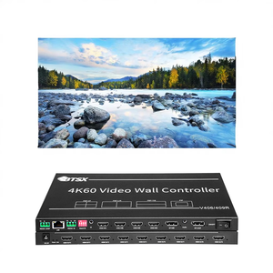 ตัวควบคุมวิดีโอวอลล์ 4K 60Hz 3x3 ช่องสัญญาณ <span class=keywords><strong>HDMI</strong></span> 9 ช่อง พร้อมฟังก์ชันการหมุน สำหรับจอแสดงผลโฆษณาและกล้องวงจรปิด - Product Image 1