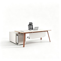 Bureau de direction en bois, table de travail informatique pour usage professionnel, directement de l'usine
