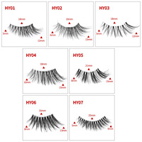 Cils synthétiques en gros de 15 mm, 10 paires dans un paquet, cils d'angle des yeux, demi-cils semi-faux en soie de vison, cils de chat, demi-cils