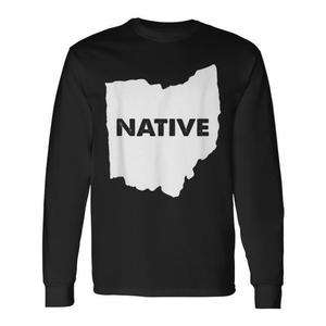 T-shirt a maniche lunghe Native Ohio State Pride Outline - Product Image 1