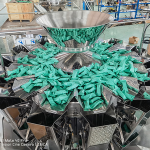Machine d'emballage automatique de sachets préformés pour thé, <span class=keywords><strong>café</strong></span>, grains, avec peseuse combinée multi-têtes 10/14 et remplisseuse pondérale - Product Image 3