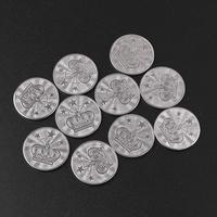 Jetons de jeu d'arcade en acier inoxydable personnalisés en gros, 25*1.85mm, pour machine de jeu d'arcade à pièces