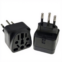 Adaptateur de voyage Brésil, prise de conversion multi-pays, prises AC en forme de diamant, WY-11A-1