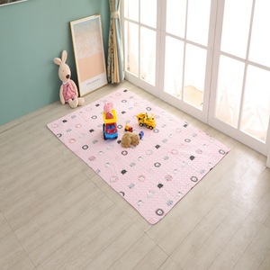 Tapis de jeu rond pour bébé, motif chat rose, antidérapant, pour enfants de 0 à 24 mois, unisexe - Product Image 3