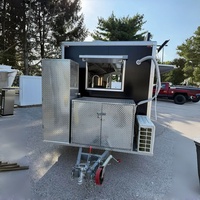 Remorque de cuisine mobile 20 pieds en acier inoxydable et aluminium pour barbecue, hot-dogs, restauration rapide, équipement pour bonbons et chips, personnalisable pour festivals et événements sportifs