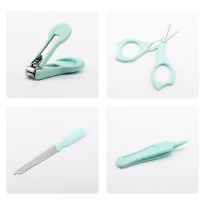 Juego de manicura 4 en 1 para el cuidado de las uñas del bebé incluye cortaúñas, tijera, pinza para la <span class=keywords><strong>nariz</strong></span>, muestra gratis, recortador de uñas infantil - Product Image 5