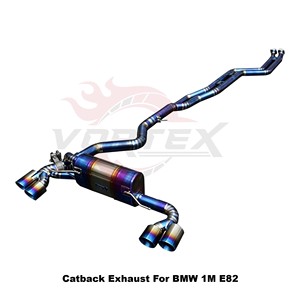 Échappement Vortex à optimisation sonore agressive pour BMW 1M Coupé E82 3.0T 2011-2012, bleu titane, soupape électrique - Product Image 3
